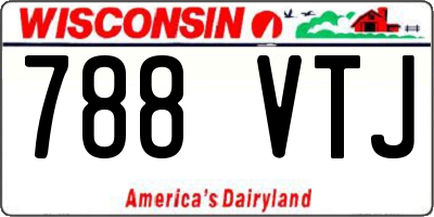WI license plate 788VTJ