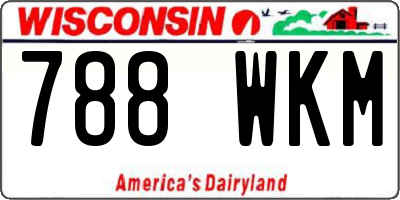 WI license plate 788WKM