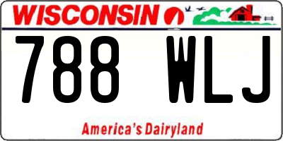 WI license plate 788WLJ