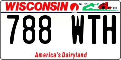 WI license plate 788WTH