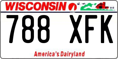 WI license plate 788XFK