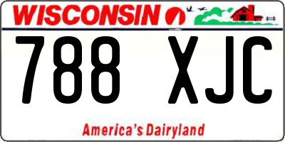 WI license plate 788XJC
