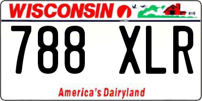 WI license plate 788XLR