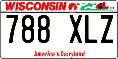 WI license plate 788XLZ