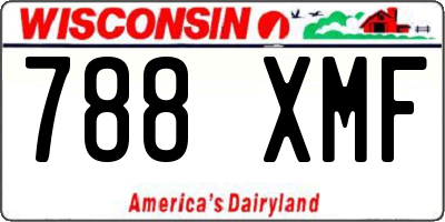 WI license plate 788XMF