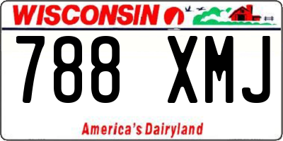 WI license plate 788XMJ