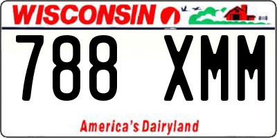 WI license plate 788XMM