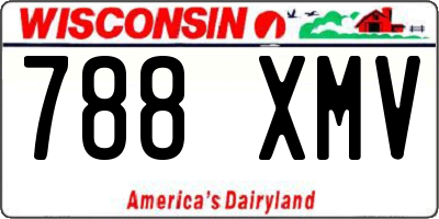 WI license plate 788XMV