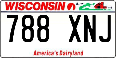 WI license plate 788XNJ