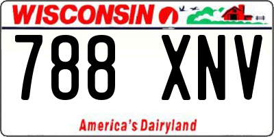 WI license plate 788XNV