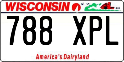 WI license plate 788XPL