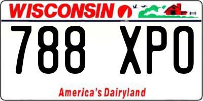 WI license plate 788XPO