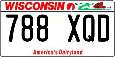 WI license plate 788XQD