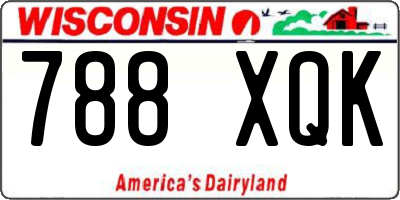 WI license plate 788XQK