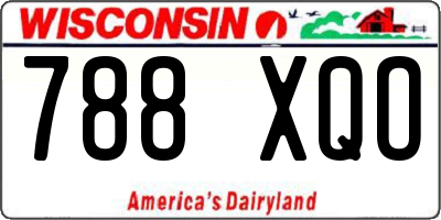 WI license plate 788XQO