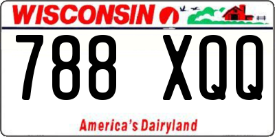WI license plate 788XQQ