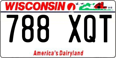 WI license plate 788XQT