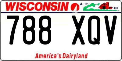 WI license plate 788XQV