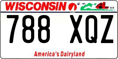 WI license plate 788XQZ