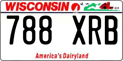 WI license plate 788XRB