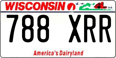 WI license plate 788XRR