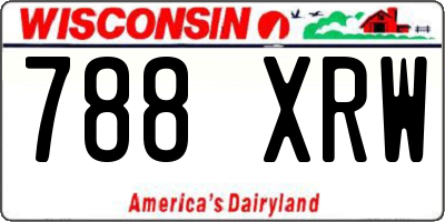 WI license plate 788XRW