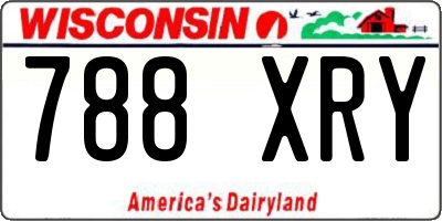 WI license plate 788XRY
