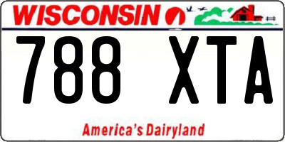 WI license plate 788XTA