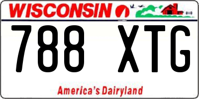 WI license plate 788XTG