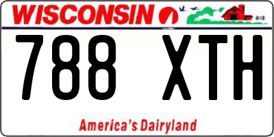 WI license plate 788XTH