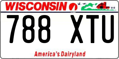 WI license plate 788XTU
