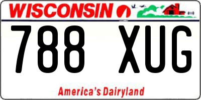 WI license plate 788XUG