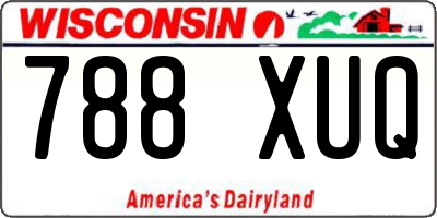 WI license plate 788XUQ