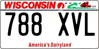 WI license plate 788XVL