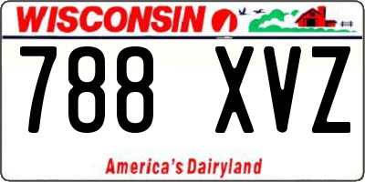 WI license plate 788XVZ