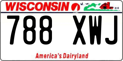 WI license plate 788XWJ