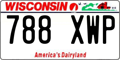 WI license plate 788XWP