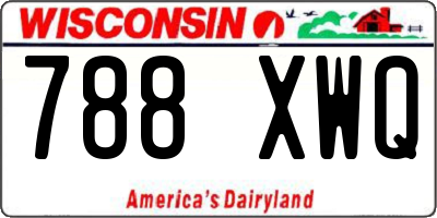 WI license plate 788XWQ
