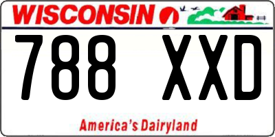 WI license plate 788XXD