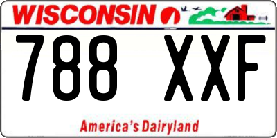WI license plate 788XXF