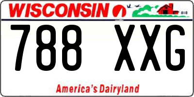 WI license plate 788XXG