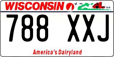 WI license plate 788XXJ