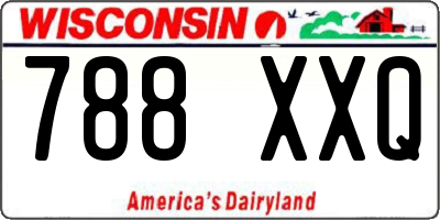 WI license plate 788XXQ