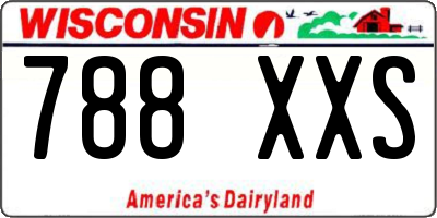WI license plate 788XXS