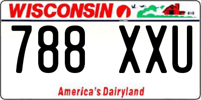 WI license plate 788XXU