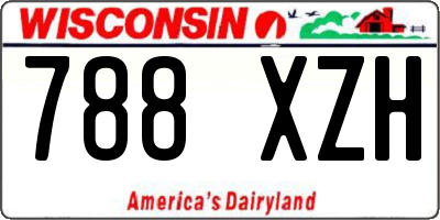 WI license plate 788XZH
