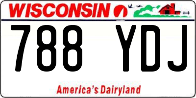 WI license plate 788YDJ