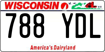 WI license plate 788YDL
