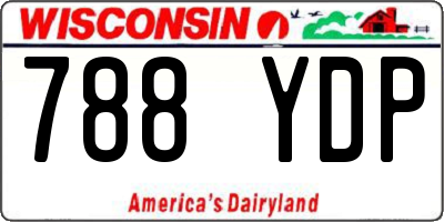 WI license plate 788YDP