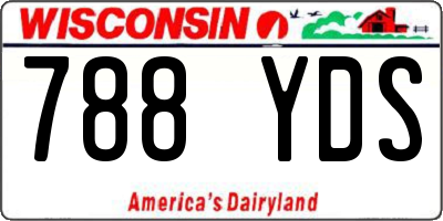 WI license plate 788YDS